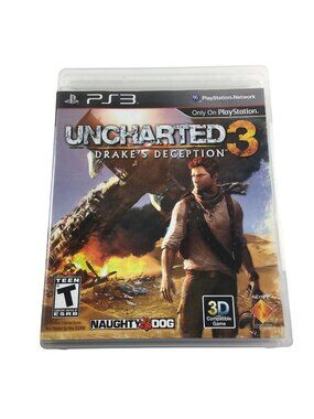 SONY PLAYSTATION PS3 UNCHARTED 3 DRAKE'S DECEPTION MANUAL INCLUDED